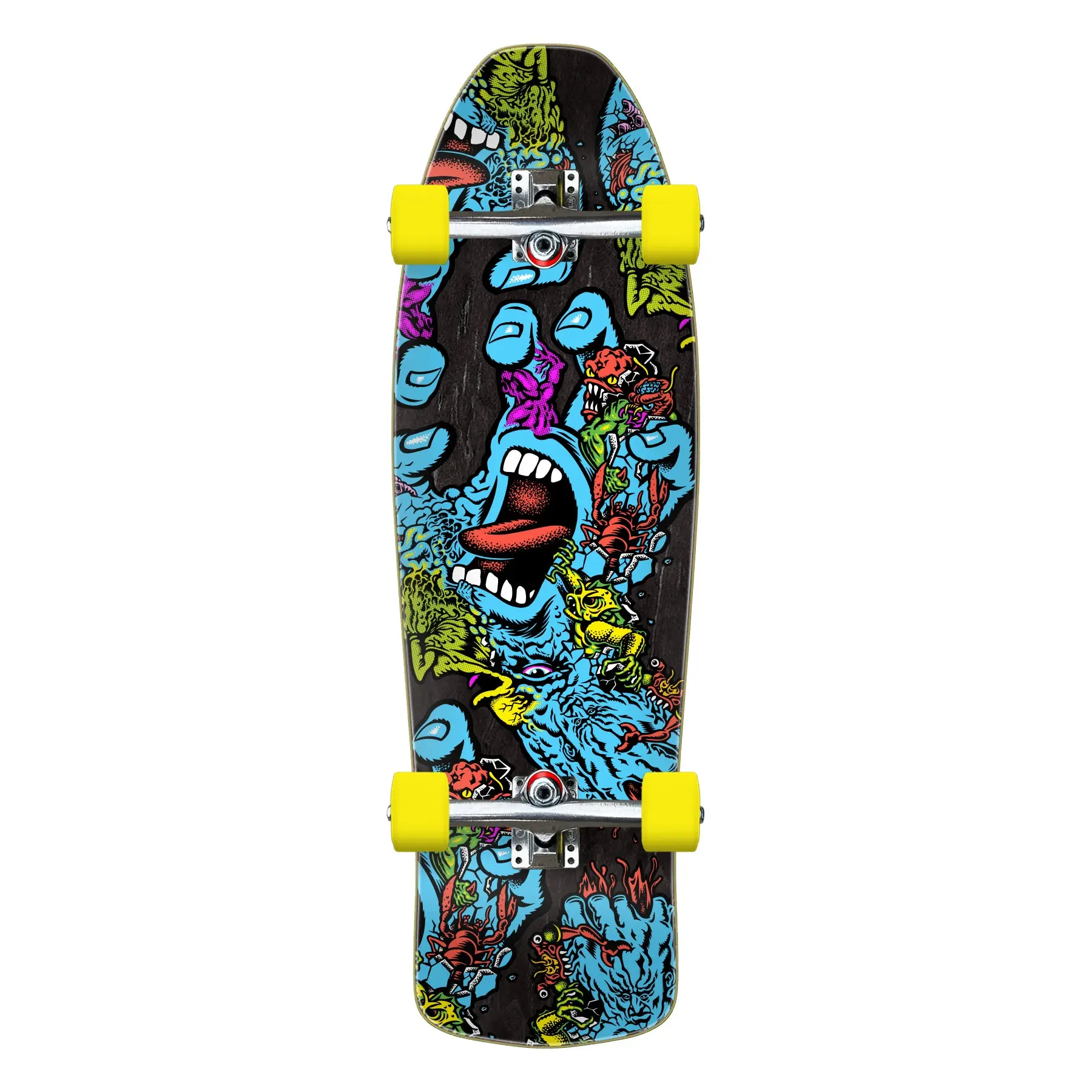 Santa Cruz Skateboard Complete Roskopp Screaming Five 10.32" x 34" Old School Cruiser