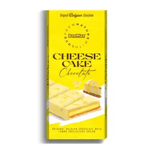 Lemon Cheesecake Dubai Style Chocolate Bar - 3.4oz Chocolate Bar with Sugar, Dessert Snack, Perfect for Enjoying Anytime Bonbon Cocoa Flavor