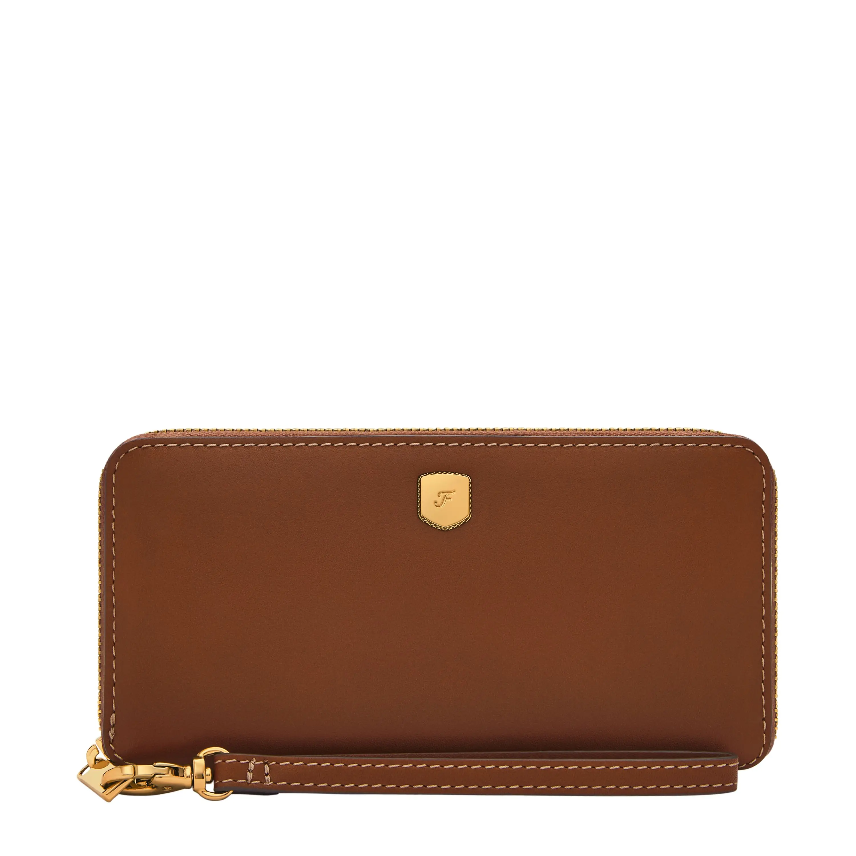 Fossil Women's Lennox Smooth Leather Zip Continental Wallet