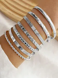 Fashionable Cuff Bangle, Fashion Jewelry for Party, Daily Clothing Decor, Trendy All-match & Exquisite Jewelry for Birthday Gift, Stackable Bracelets