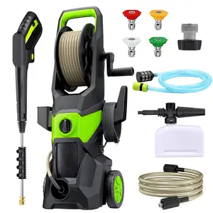 Electric Pressure Washer, 2600 PSI 2.4 GPM with 4 Nozzles & Foam Cannon for Cleaning Cars, Driveways, Decks, Fences, Patios &  Outdoor Cleaning Tough Grime