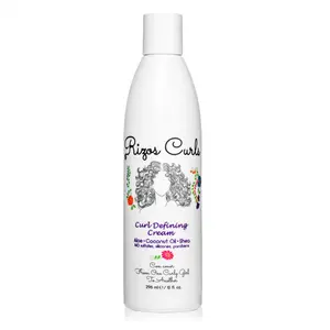 Rizos Curls Curl Defining Cream with Coconut Oil & Shea Butter for curl definition, frizz control, ideal for curly, coily and wavy hair