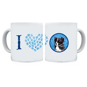 Carolines Treasures SC9138BU-CM15 15 oz. Border Collie Dishwasher Safe Microwavable Ceramic Coffee Mug
