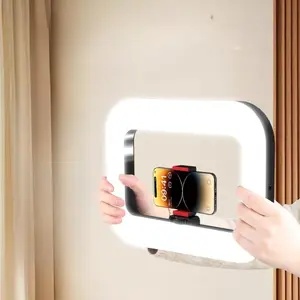 Portable LED Ring Light, USB Rechargeable Selfie Light with 3 Light Modes, Handheld Fill Light for Camera, Smartphone, Sports Camera, Video Recording, Cellphone, Phone Accessories, Selfie Led Lights