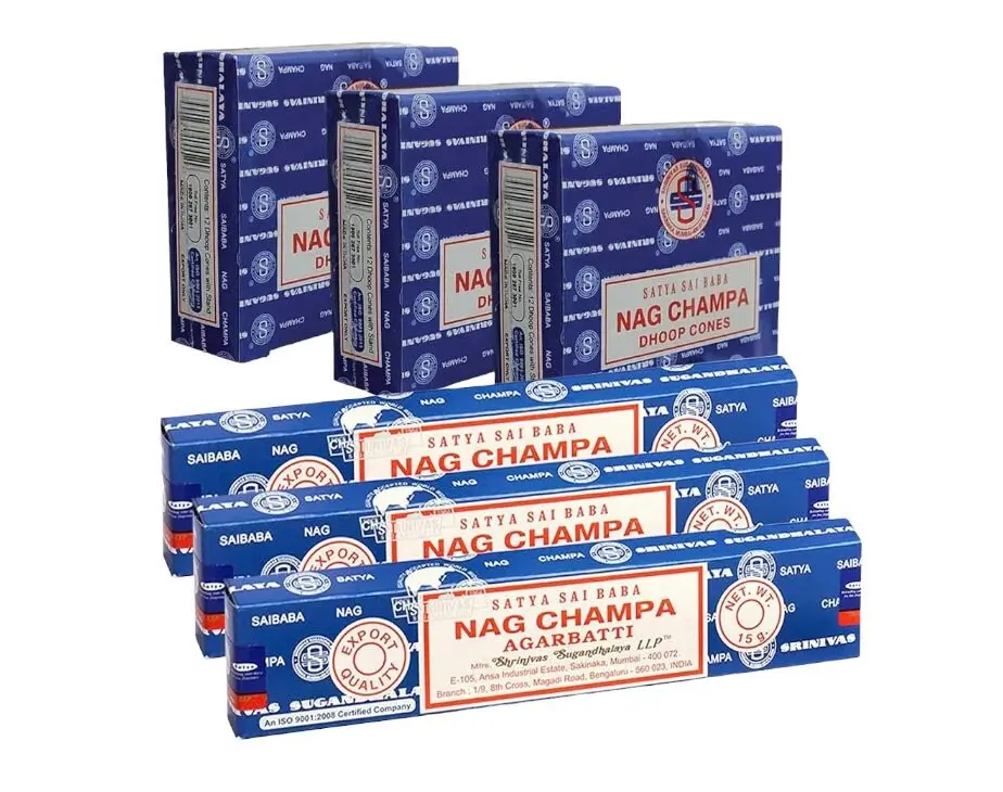 Nag Champa Incense | Satya Incense | Incense Sticks | Incense Cones | Soothing | Relaxing | Calming Scent Fragrance