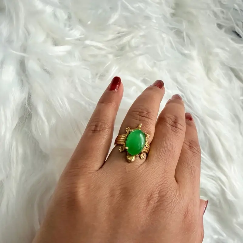 Pure panchadhatu stone kaxuwa ring non tarnish perfect for daily wear Elegant Ring Elegant Fashion Rings