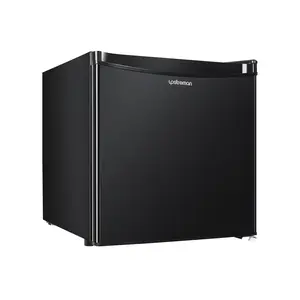 Upstreman mini fridges 1.7 Cu.ft with Freezer FR17 Adjustable Thermostat Energy Saving Low Noise Single Door Compact Refrigerator for Dorm Office Can Bedroom black fridge  brands Small pantry drink fridge skincare fridge skincare fridge