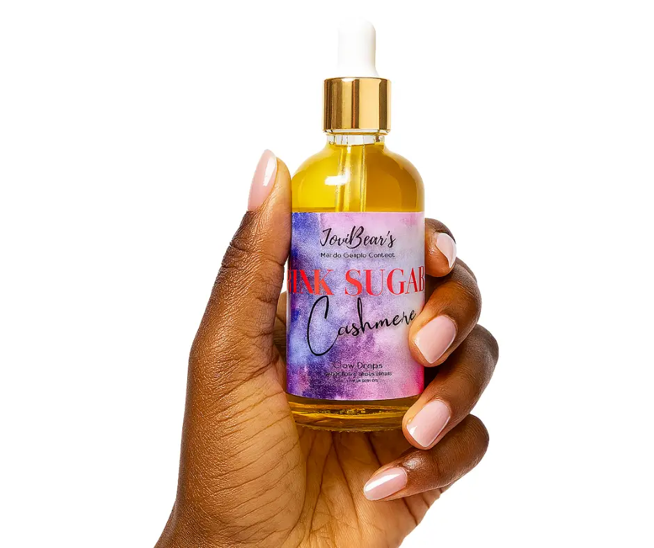 JerrBear's Glow Drops Body Oil - 1oz/4oz/8oz Single Item, Organic, Scented, Gentle, Moisturizing Natural Oil, Dye-Free, Aluminum-Free, Youth-Boosting Bath & Body Care for Dry Sensitive Skin, Moisturizer, Cosmetic, Aroma, Moisture, Cosmetics Oil