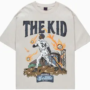 Youth and Adult Vintage 90s The Kid Ken Griffey Jr Unisex Shirt, Retro Comics Style Ken Griffey Jr Seattle Baseball Team Shirt