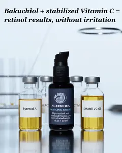 TIGHT AND BRIGHT Age-defying Advanced Gentle Phyto-Retinol & Vitamin C Face Serum 12 Technologies 55% Cosmeceuticals for Tighter Firmer Brighter Skin