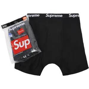 Supreme Hanes Boxer Brief Black