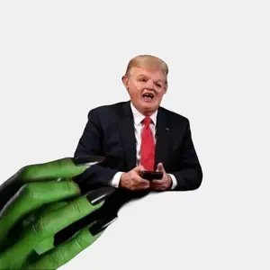 Tru!mp Sloth Vinyl Sticker, An!ti Tru!mp Ant!i MA!GA  Sticker