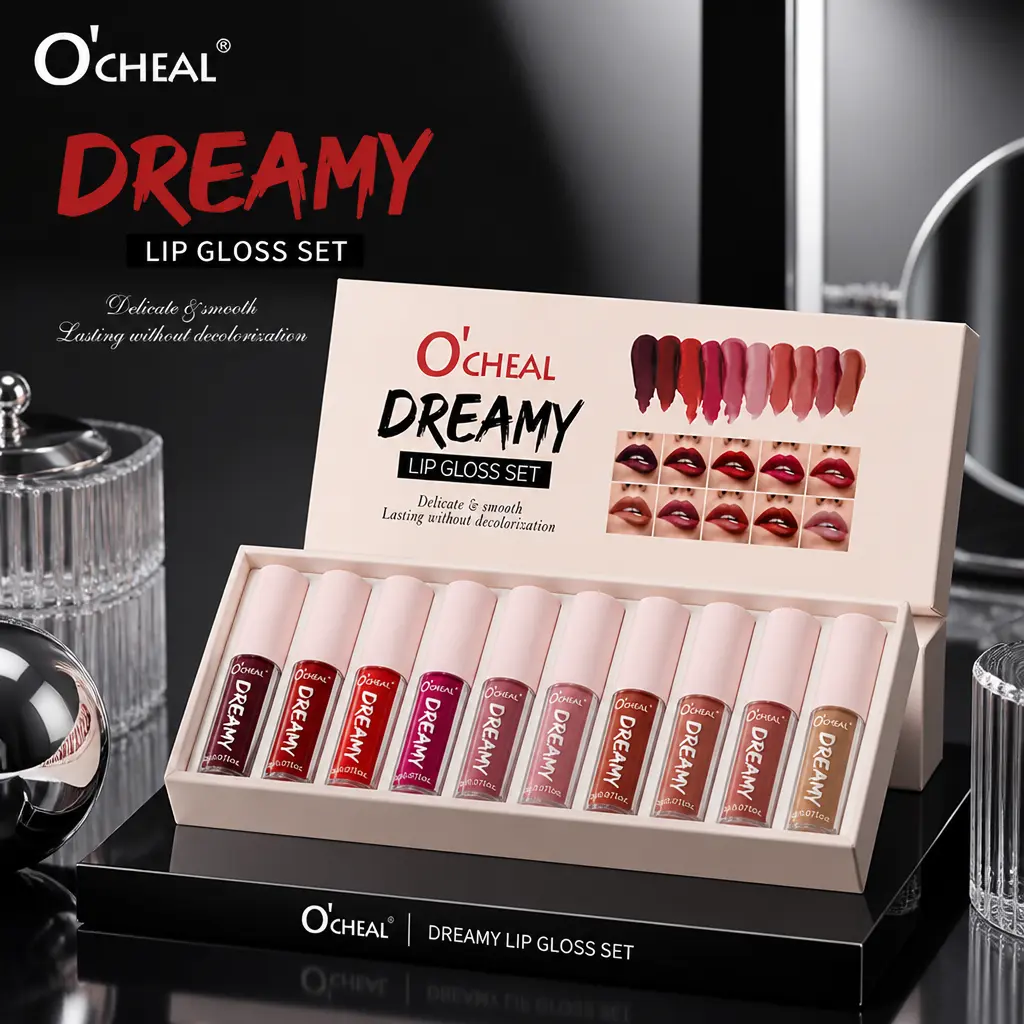 10-Piece Matte Lip Color Set for Women, 10 Versatile Velvet Lip Shades for Natural, Soft Glam and Bold Makeup Looks, Lightweight Comfortable Lip Makeup Collection for Everyday Wear, Dates, Parties and Special Occasions