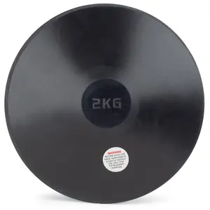 Cannon Sports Black Rubber Discus - Rubber Practice Discus for All Skill Levels - Center-Weighted for Developing Technique & Balance - Perfect for Indoor & Outdoor Training