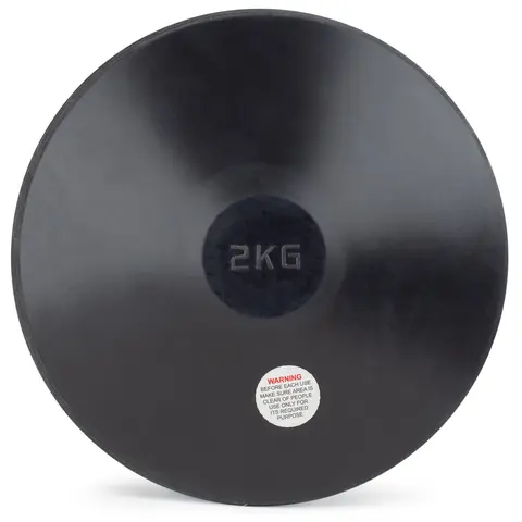 Cannon Sports Black Rubber Discus - Rubber Practice Discus for All Skill Levels - Center-Weighted for Developing Technique & Balance - Perfect for Indoor & Outdoor Training