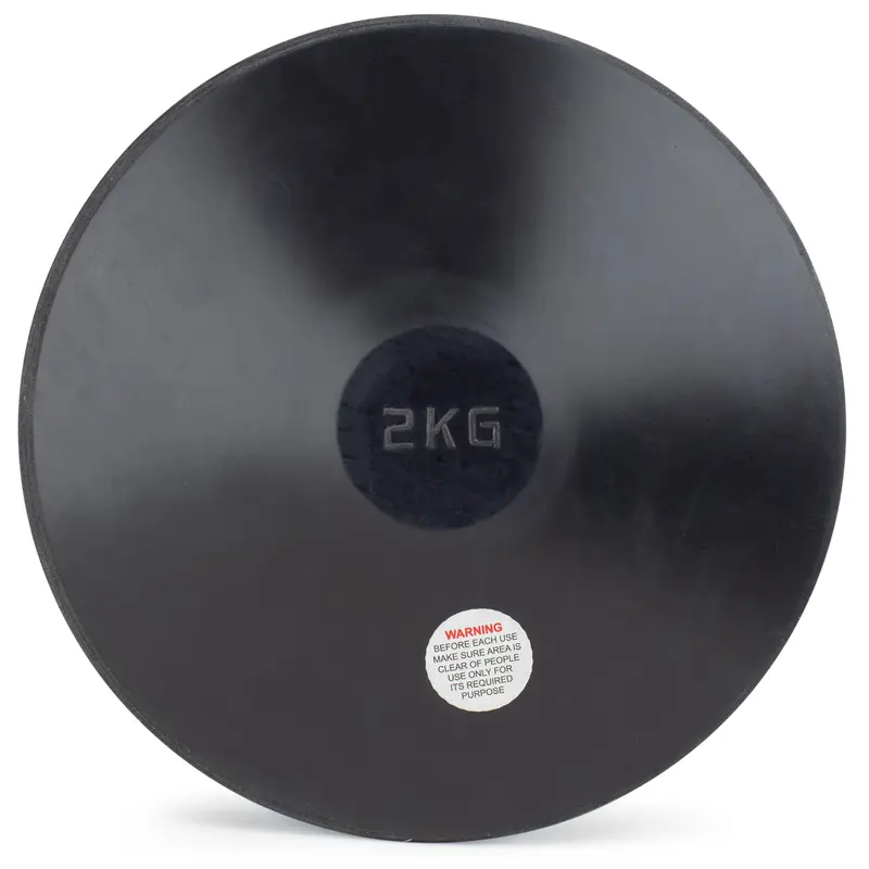 Cannon Sports Black Rubber Discus - Rubber Practice Discus for All Skill Levels - Center-Weighted for Developing Technique & Balance - Perfect for Indoor & Outdoor Training