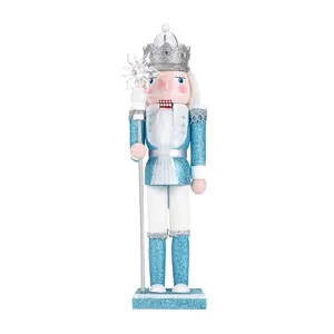 Blue Color Christmas Tree Decoration, 30cm Nutcracker Ornament, Festive Holiday Decor, Perfect for Home & Party Celebrations