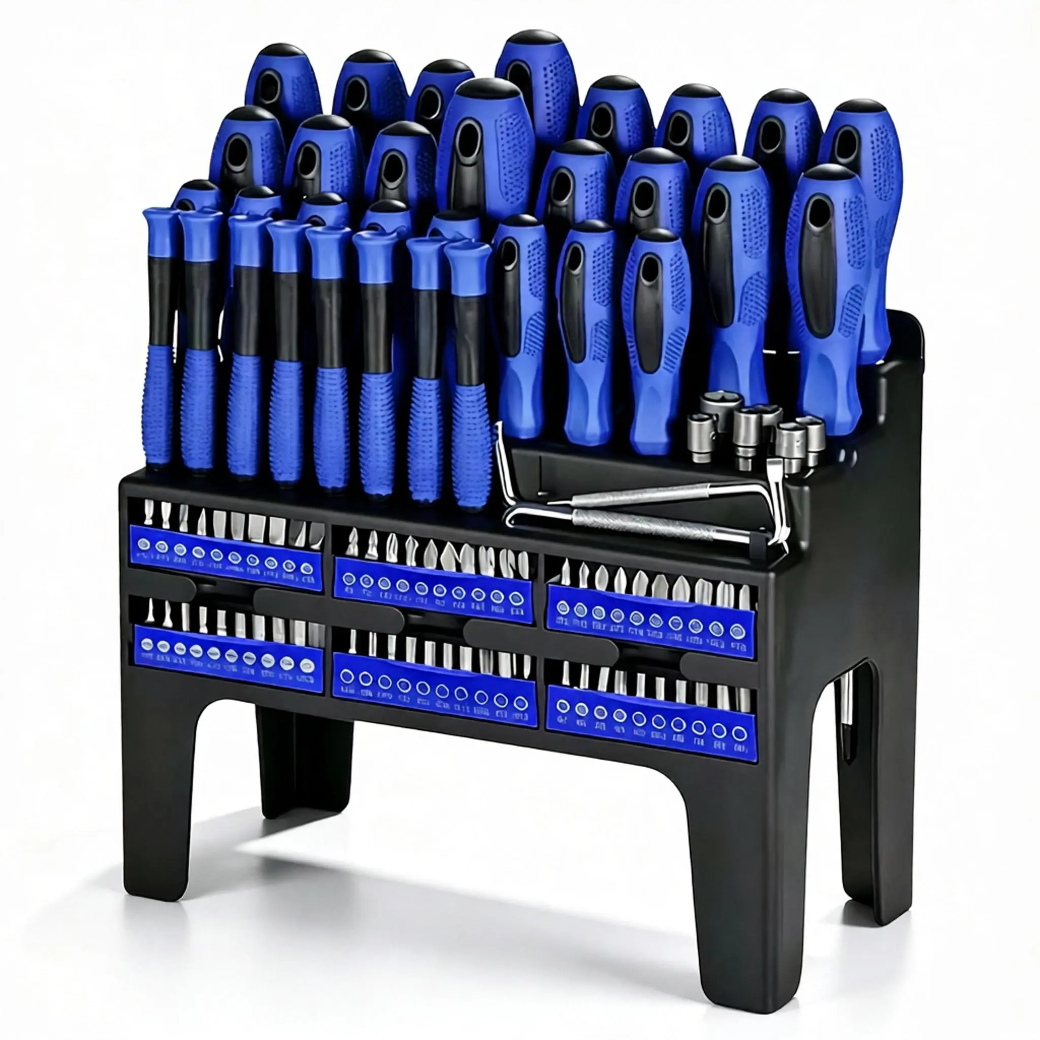 100PCS Magnetic Screwdriver Bit Set, Organized Plastic Storage Case, CR-V Steel Hardware Tool Kit, Compatible with Drill & Impact Driver, Ideal Gift for Mechanics DIYers Men | #summerfinds