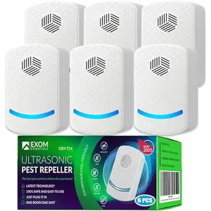 007 Professional-Grade Ultrasonic Pest Repeller - Household Plug-in Multi-Purpose Device for Repelling Mice,Bats,Cockroaches,Spiders,Fleas,Mosquitoes (All-in-One System)