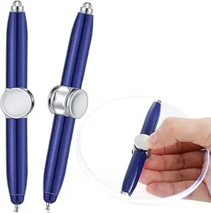 Spinning Fidget Pen Funny Fingertip Gyro Pen with LED Light Multi