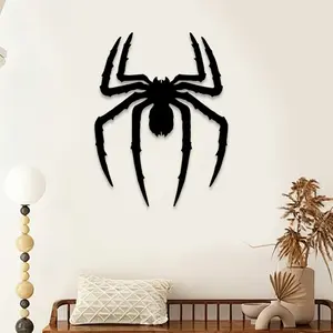 1pc Gothic Spider Metal Wall Art Decoration, Spider Statue Mural, Perfect for Gothic Chamber, Witchy Corner, Halloween Porch Decor, Halloween Decor, Ideal Gift for Gothic Lovers