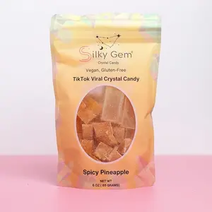 Silky Gem Spicy Pineapple Bites: Viral ASMR Crystal Candy – Handcrafted Edible Jewelry – 6 oz Bag