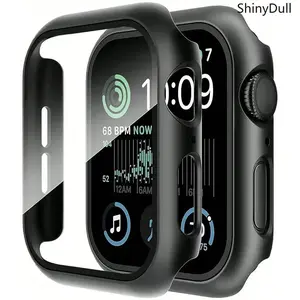Apple Watch Hard PC Case – Built-in Tempered Glass Screen Protector, Ultra-Thin Full Coverage, 38-49mm