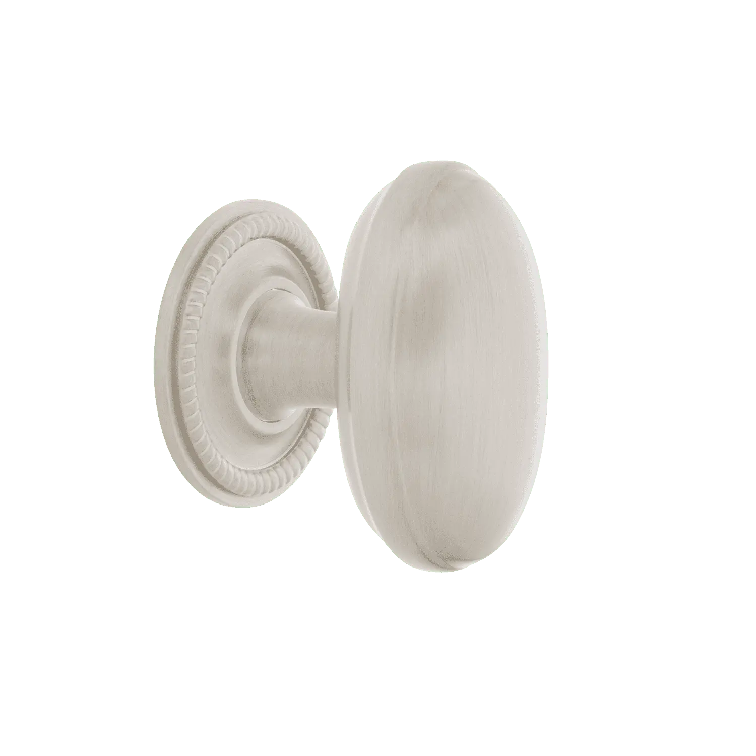 Homestead Brass 1 3/4" Cabinet Knob with Rope Rose in Satin Nickel