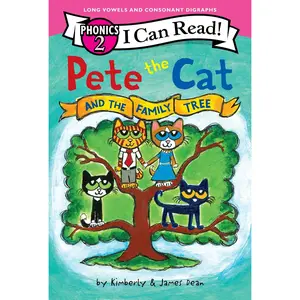 Pete the Cat and the Family Tree (I Can Read Phonics) (I Can Read Phonics 2) by James Dean||Kimberly Dean||James Dean [Hardback Book]