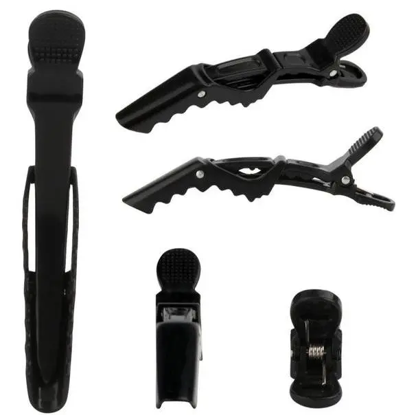 Crocodile-clip for Hair Extensions One clip - Salon-Grade Plastic Clips with Spring-Loaded Hinge Gentle Serrated Edges for Secure Grip and Tangle Free Use Summerfinds