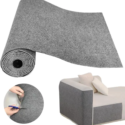 PiPiDoDo Durable & Felt Material Cat Scratch Mat - 78.7x15.7 Inch Textured Surface Self-Adhesive Furniture Guard, Residue Free, Pre-Cut Panels, Trim-to-Fit, Easy-Install Sofa Saver for Indoor Cats