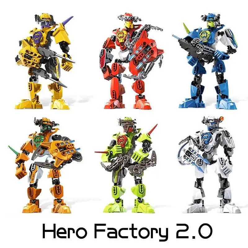 2026 New Hero Factory 2.0 Star Warrior Biomimetic Building Block Model, Biomimetic Warrior Robot Toy, Adult and Children's Toys