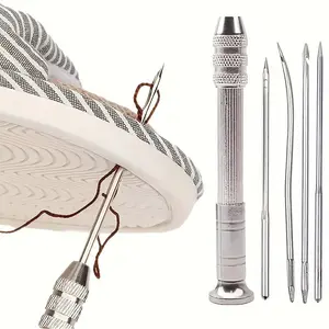 1 Set Sewing Tool Set with Replaceable Heads - Alloy Alloy Sewing And Knitting Tools, Suitable for Home Shoe Repair And Craft Projects