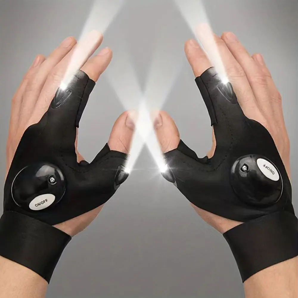 LED glove flashlight, luminous fishing gloves, emergency maintenance lighting gloves finger lights LED glove flashlight, luminous fishing gloves, emergency maintenance lighting gloves finger lights