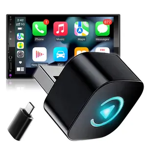 2026 USB Wireless CarPlay Adapter | Bluetooth 5.0 & 2.4/5GHz Dual-Band WiFi | Compatible with Wired CarPlay Cars & Android/Apple Phones | Fast & Stable Connection