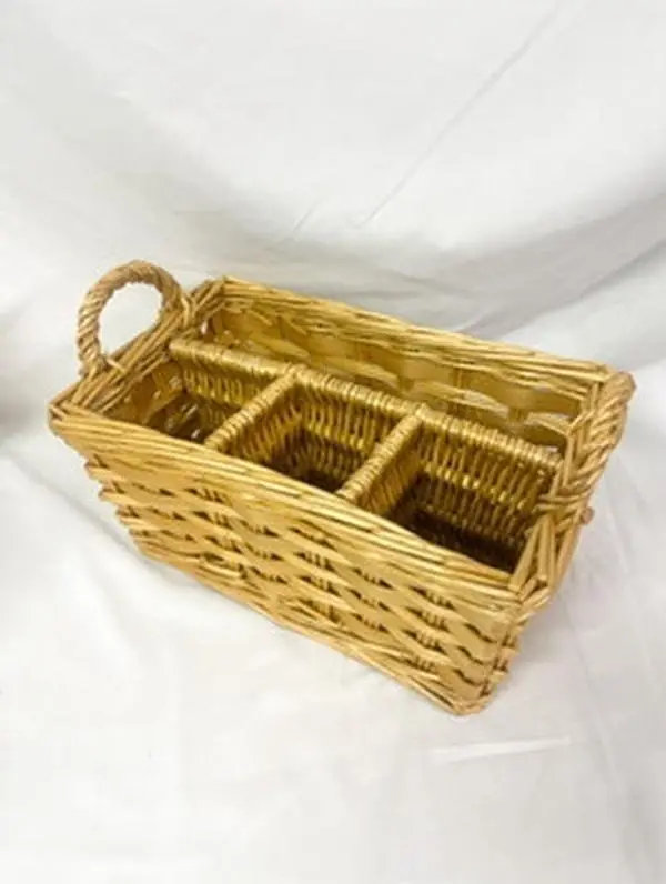 Wicker Silverware Basket