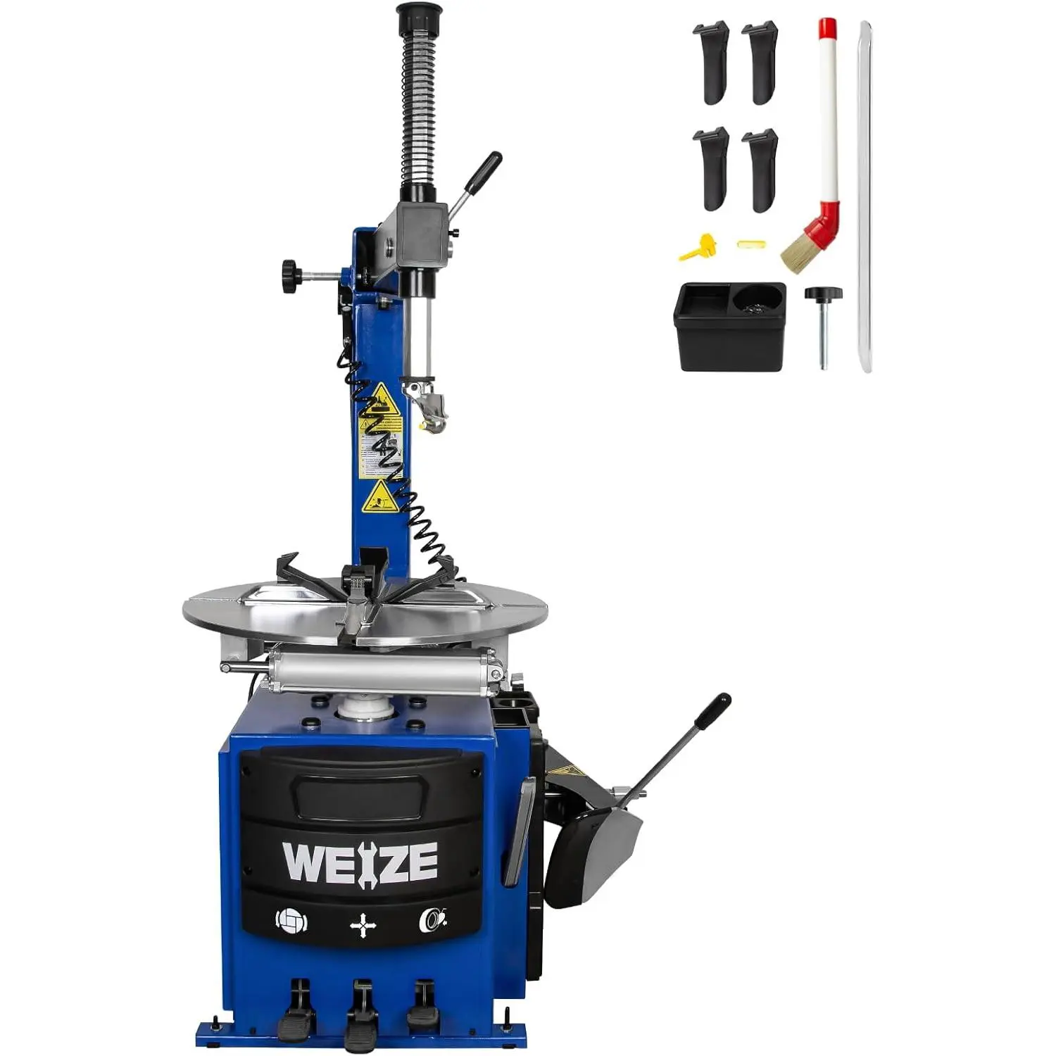 WEIZE 2HP Motor Tire Change Machine, Wheel Changing Machine,Tire Machine, Tire Changer Wheel Changer Rim Clamp Style Tool Includes 4 Clamping Protectors, Clamping