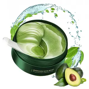 Easter gift , 60 Pcs Avocado Eye Mask, Under Eye Patches for Dark Circles and Puffiness, Moisturizing Nourishing Eye Treatment Mask, Improving Eye Skin Dryness, Fine Lines and Wrinkles Moisturizer Hydrating Moisturize