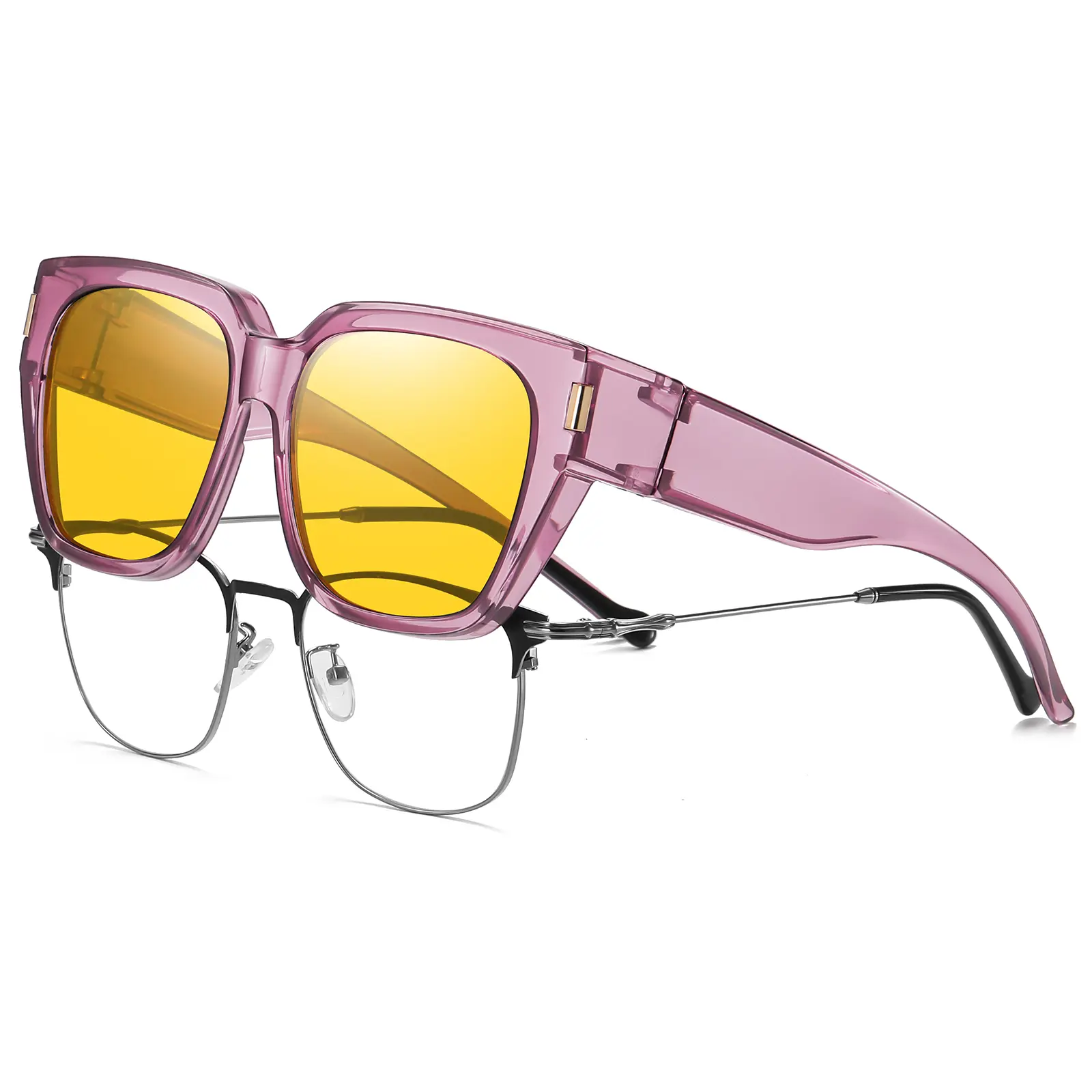 Purple Frame Night Vision Lens