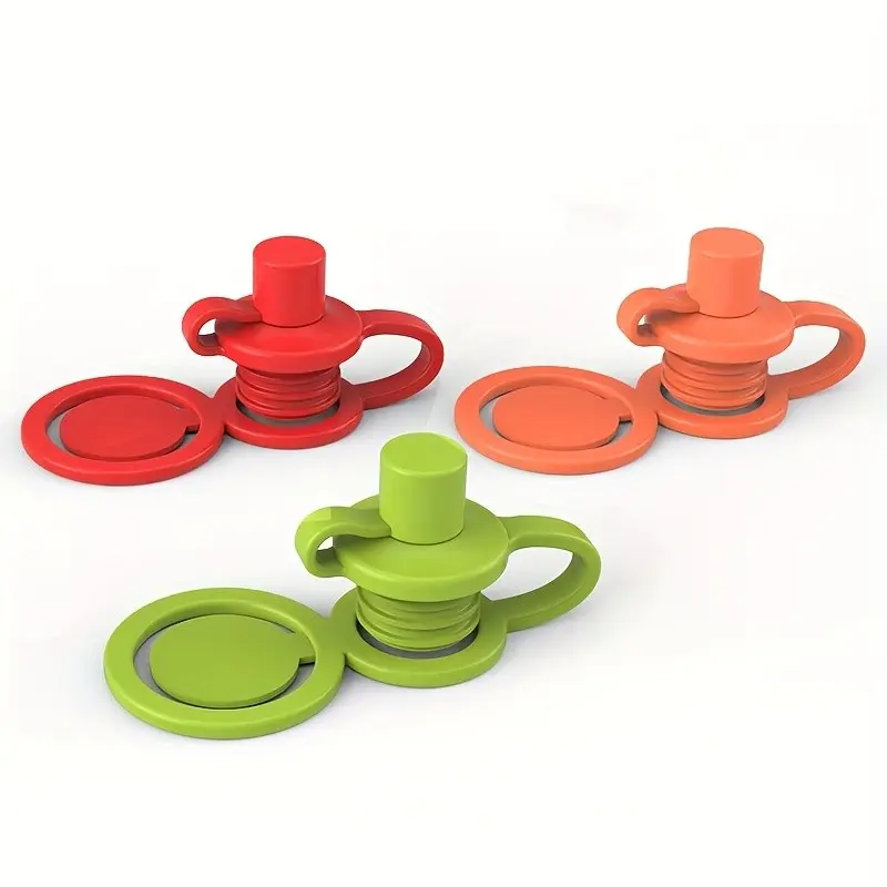 3-Piece Silicone Water Bottle Cap Nozzle, Leak-Proof Design, Prevents Spills, Secure Seal, Ideal for Outdoor Beverages, Water Bottle Accessories, Drinkware