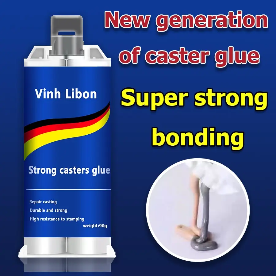 Enhanced Casting Adhesive, Metal Repair Adhesive, Casting Repair Adhesive, High Temperature Resistant Liquid Metal Welding Filler for Metal Casting Defects, AB Glue New Semi