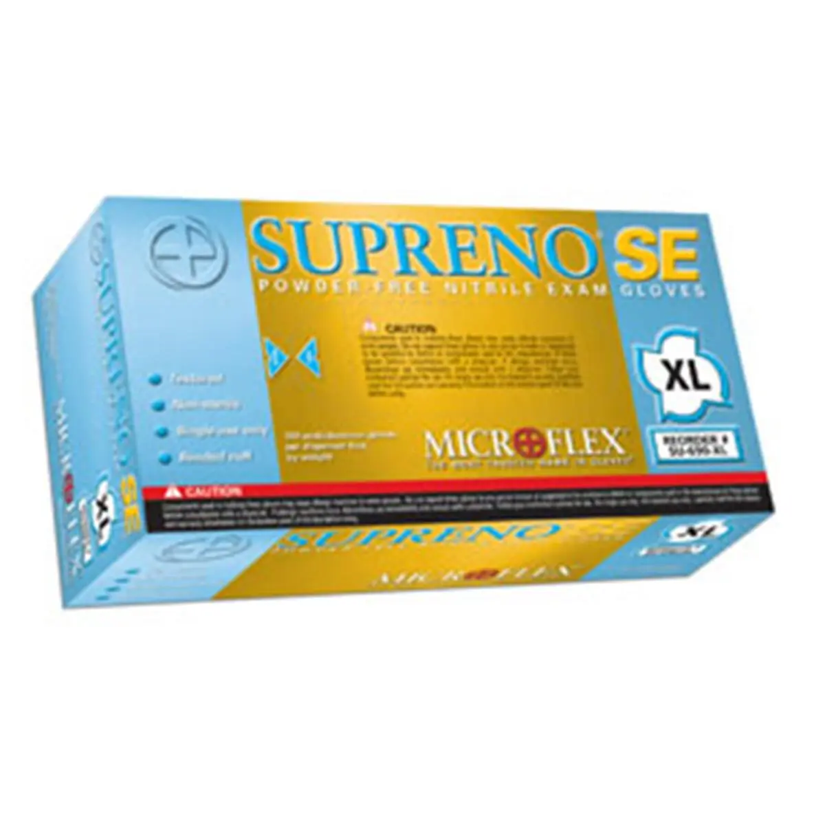 Microflex SU690L Supreno SE Powder-Free Nitrile Exam Gloves - Box of 100- Large