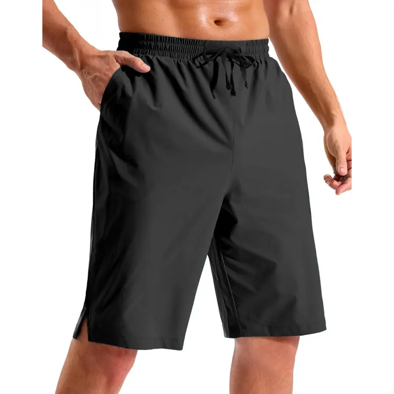 Men's 9"/11" Quick Dry Board Shorts - Swimsuit Bathing Trunks with Pockets, No Liner for Beach Use, Elastic Waist Shorts