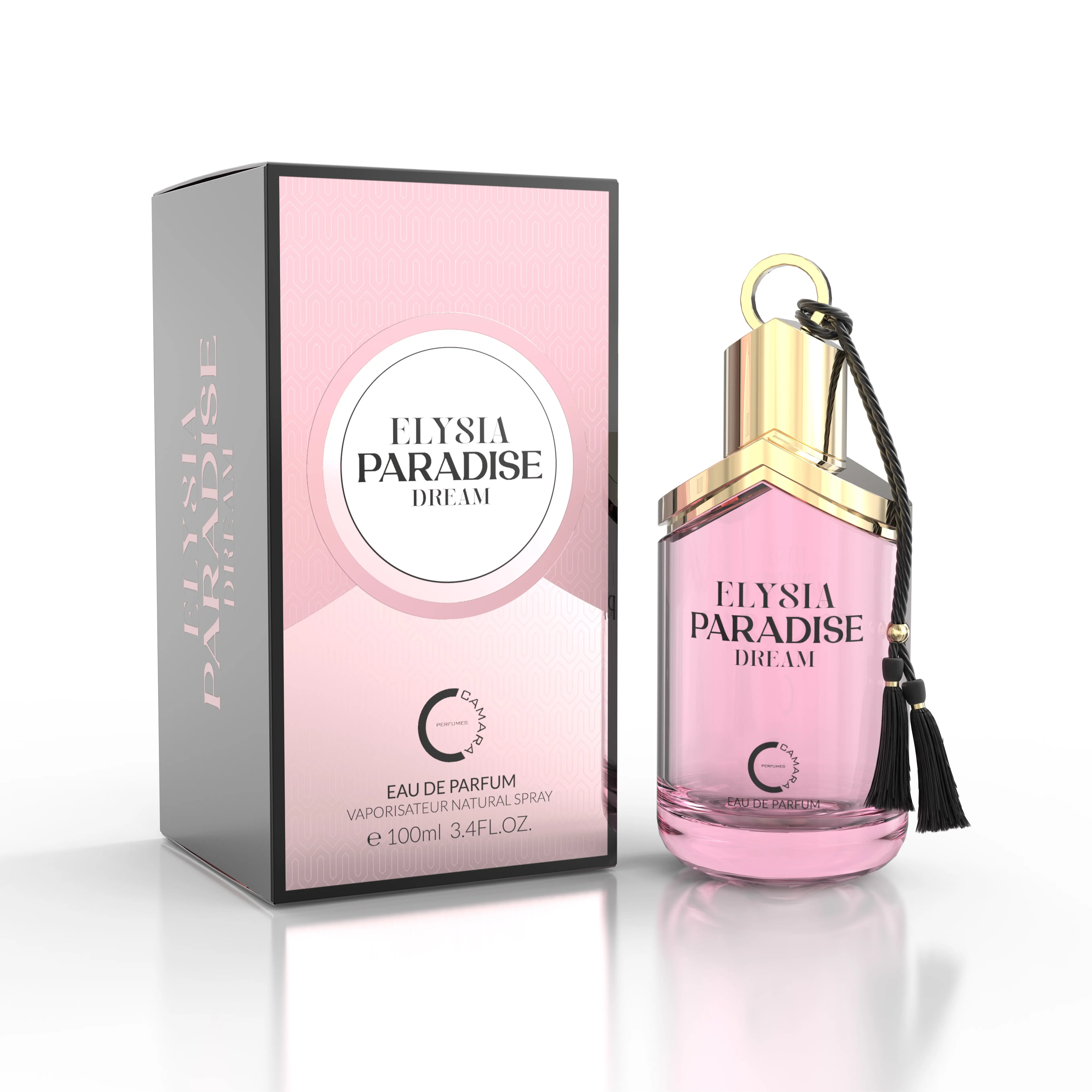 Camara Elysia Paradise Dream EDP - 100 ml Unisex Floral Perfume for Adults, Chemical-Free Liquid Fragrance with Jasmine, Musk, Citrus Notes, Suitable for Women, 100 Ml Perfume, Charm And Elegance, Contains Neither, 100Ml Perfume, Personal Paradise