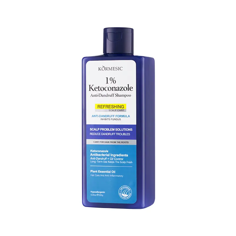 KORMESIC 1% Ketoconazole Anti-Dandruff Shampoo with Bifid Yeast Polypeptide for Oil Control & Itch Relief Hypoallergenic Scalp Cleanser Conditioner