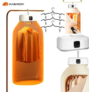 Electric Portable Clothes Dryer, Mini Laundry Dryers withRemote Control, Fast Drying, Foldable & Compact Design, UV Sterilization for Baby Clothes, Socks, Underwear & More - Perfect for Travel, Apartment, Dorm & RV Us Appliance Multifunction