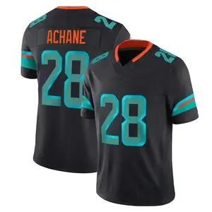 Full Print Achane #28 Black Jersey Shirt, America Football Jersey, Sport Clothing, Football Uniform, Jersey For Football Fans, Gift for him