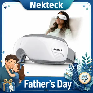 Nekteck fathersdaygift Eye Massager with Heat & Bluetooth Music, Comfort Eye Mask for Relaxation, 5 Massage Modes, 15 mins Auto-Off, Ideal Gift for Men & Women,Christmas 's Day Present
