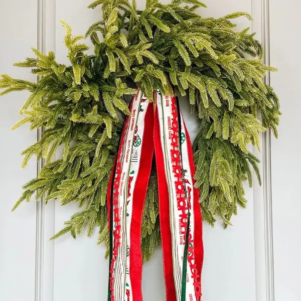 Santa Claus 27 Inch Wreath Ribbon Bundle | Holiday Decor | Wreath Ribbons | Porch Makeover