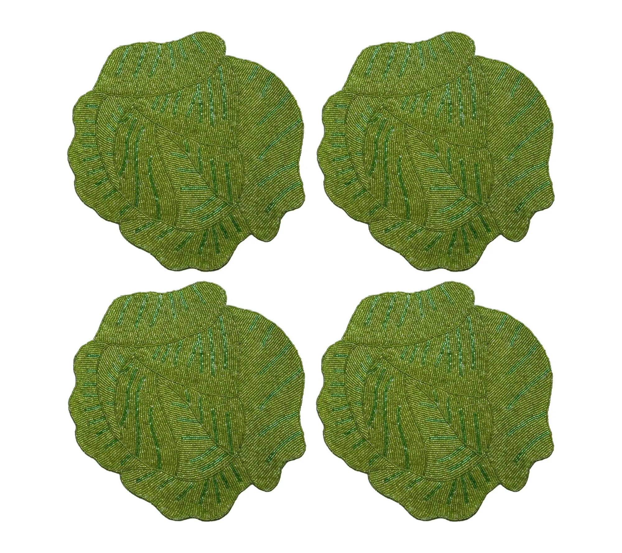 Temp-tations Seasonal Set of (4) Beaded Placemats